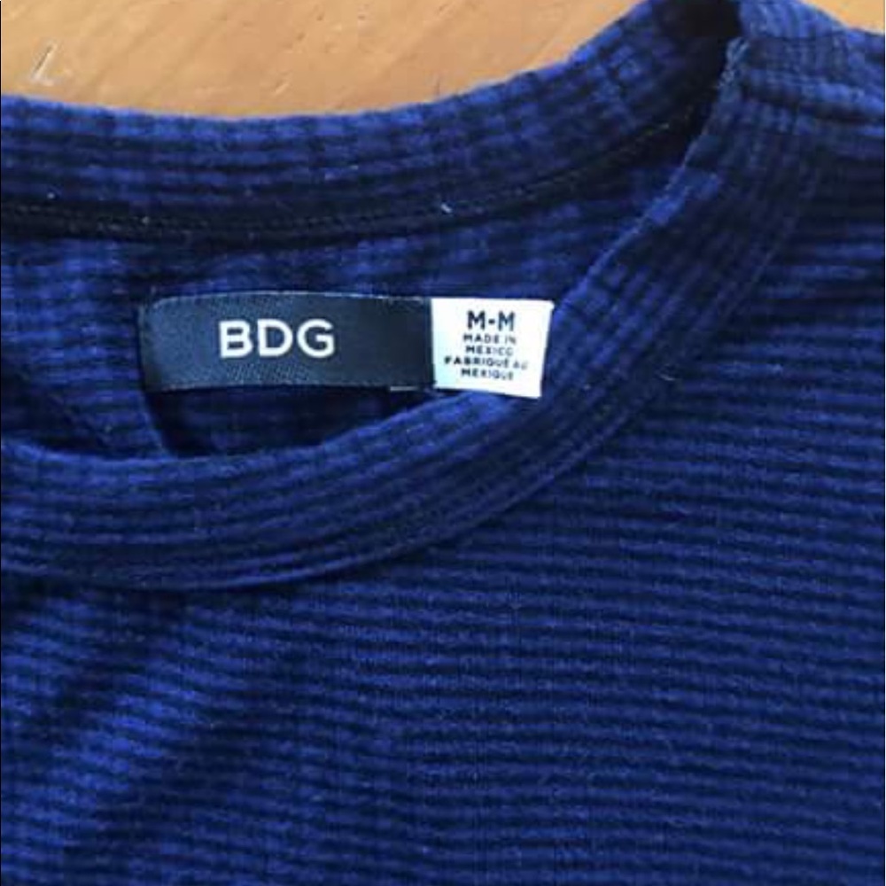 Black and blue BDG mini dress